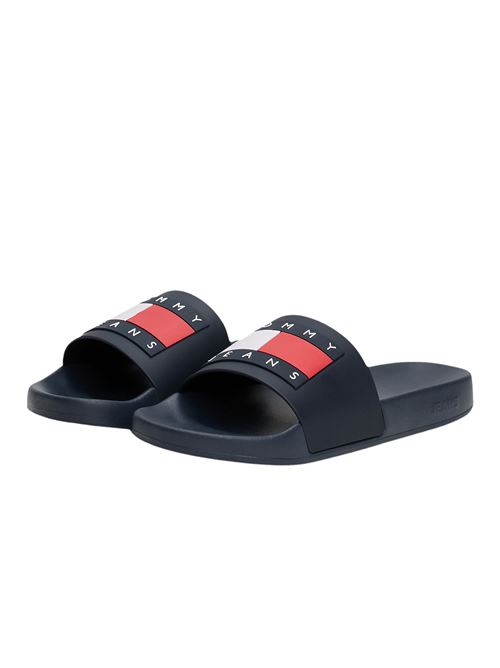 Ciabatta uomo blu in gomma Tommy Jeans Tommy Jeans | EM0EM01191C1G